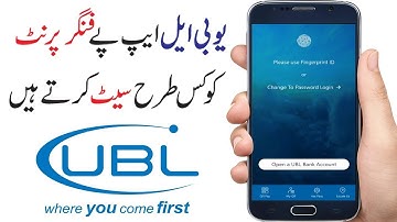 How to enable fingerprint in UBL digital App. #subscribe.