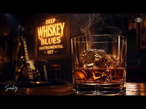 Cover When Midnight Calls for Whiskey: 1 Hour Deep Blues Instrumental Journey