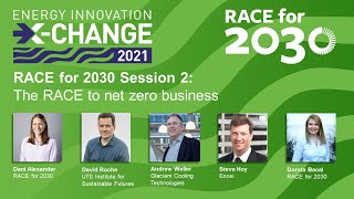 RACE for 2030 Session 2 - The RACE to net zero business - Energy Innovation X-Change 2021