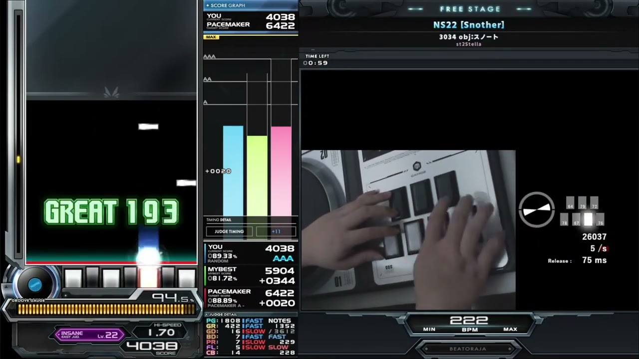 st2 NS22 [Snother] EXHARD CLEAR｜発狂BMS