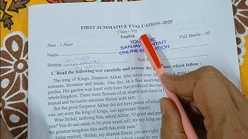 class 7 english 1st unit test 2025 // class 7 english 1st unit test question answer 2025