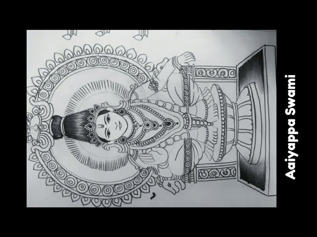 How to Draw Lord Ayyappa Swamy Drawing - video Dailymotion