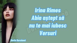 Irina Rimes - Abia aștept să nu te mai iubesc (Versuri/Lyrics Video) | Album ,,ACASĂ
