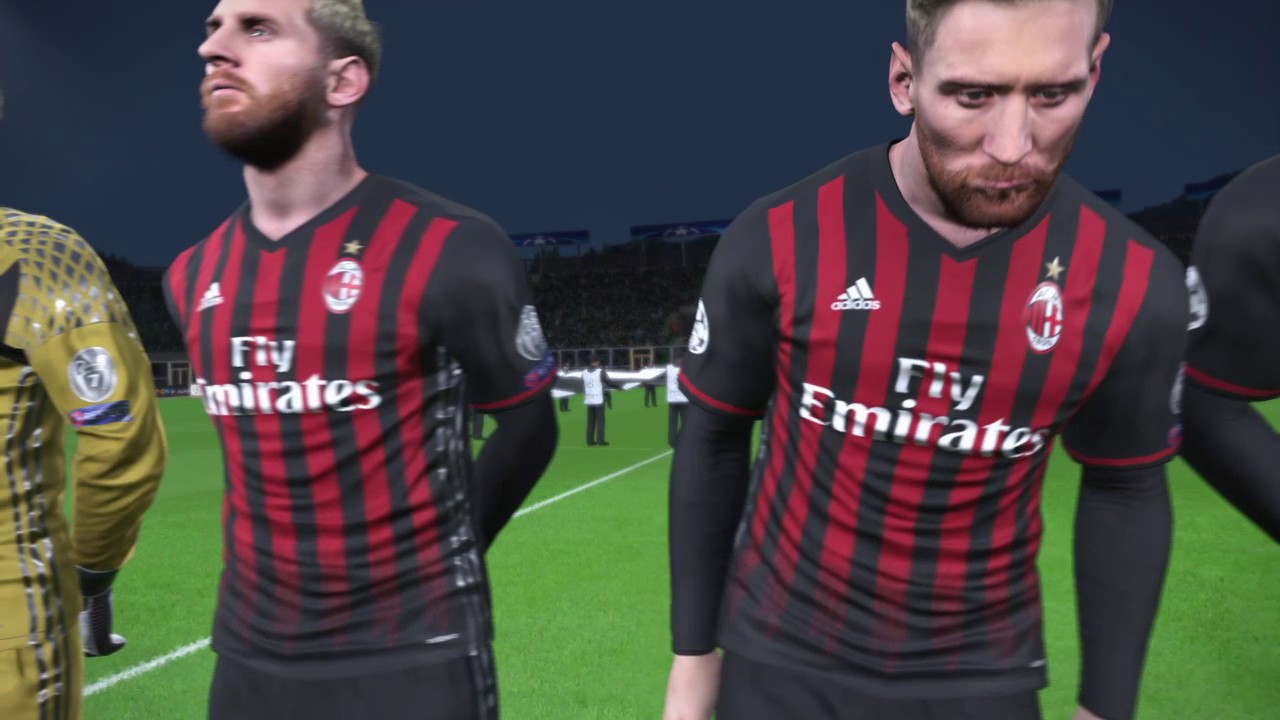 UEFA Champions League Anthem on Vit ria FC vs AC Milan 