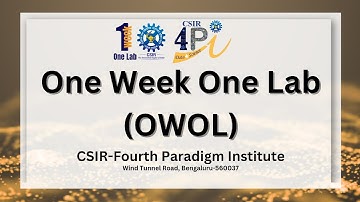 CSIR-4PI video for One Week One Lab program