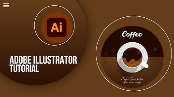 Coffee Vector Art Flat Design & Tutorial - Adobe illustrator | BID IT Lab | #illustrator #tutorial