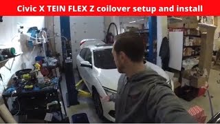 Heeltoe Install  TEIN Flex Z in 2016+ Civic EX Sedan (FC1/FC2)