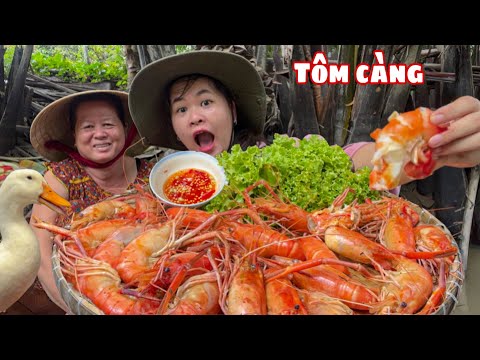 Video Lần Đầu Cùng Mẹ Ăn TÔM CÀNG XANH Hấp Nước Dừa Chấm... - youtube