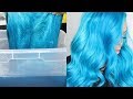 *MUST WATCH* Blue Hair In 5 MINS!!! →Watercolor Method← Ft. Ali Pearl Hair