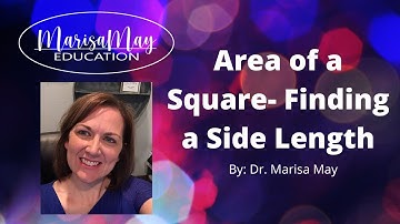 Area of a Square - Finding a Side Length