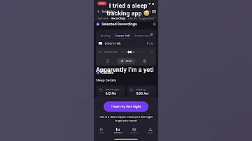 Sleep Tracking App 