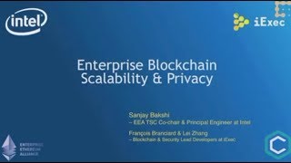 iExec and Intel present SGX Blockchain Collaboration @ Consensus 2018