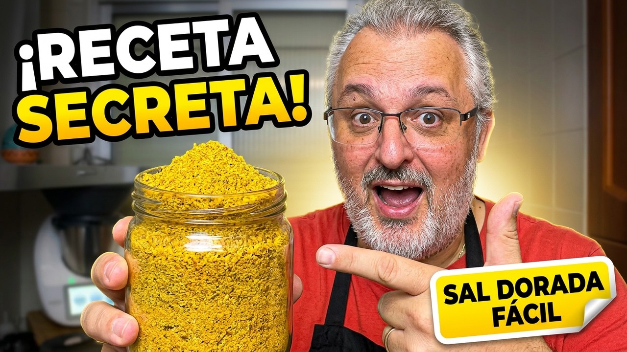 Como hacer la sal dorada en Thermomix.