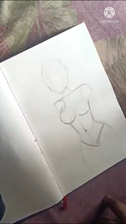 How to draw Anime female body #sketch #pencil #sketchbook