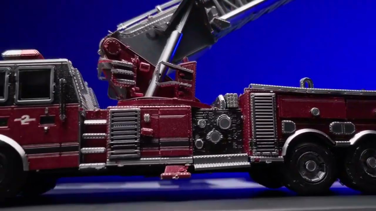 Piececool 3D Metal Puzzles Ladder Truck Assembly Model Kits Engineer