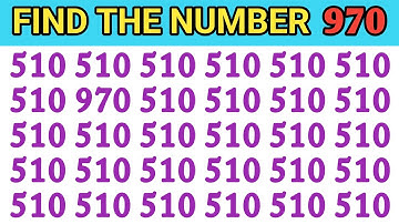 Test Your Eyes - Find The ODD Before Time Out | Spot The Odd Numbers and Letters Edition!