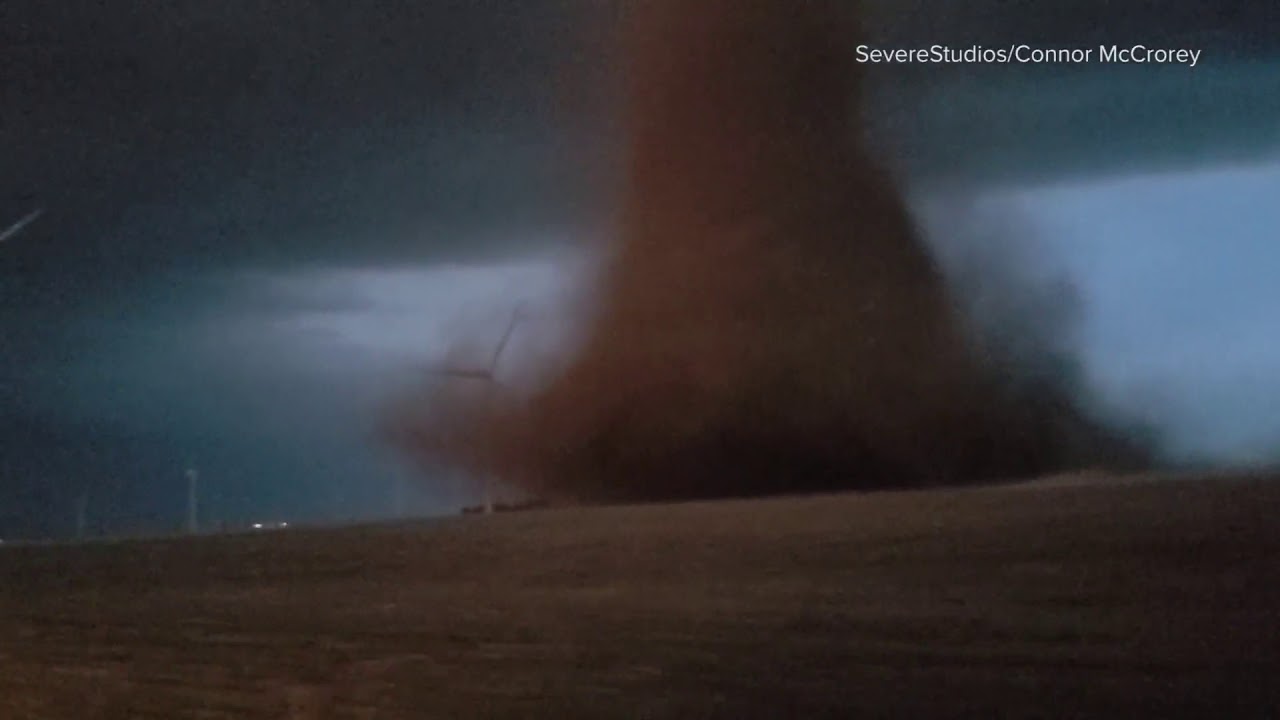 Tornado Moves Through Kansas Fields, Appears To Hit Storm Chaser's ...