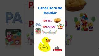 Família Silábica da letra P #shorts