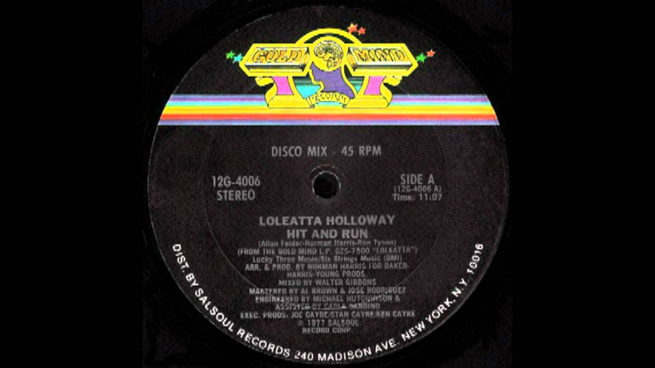 Cut Masters's 'Front to the Back (Rhythm Masters Mix)' sample of Loleatta  Holloway's 'Hit and Run (Walter Gibbons 12" Mix)' | WhoSampled