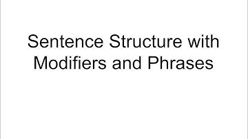 Visualizing Grammar (Sentence Structure Part 2  Working  with phrases) #Sentence #Structure
