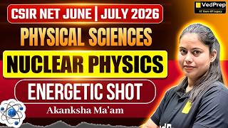 CSIR NET June/July 2026 Physical Sciences 🚀 | Nuclear Physics Energetic Shot | NPL 2026 | VedPrep