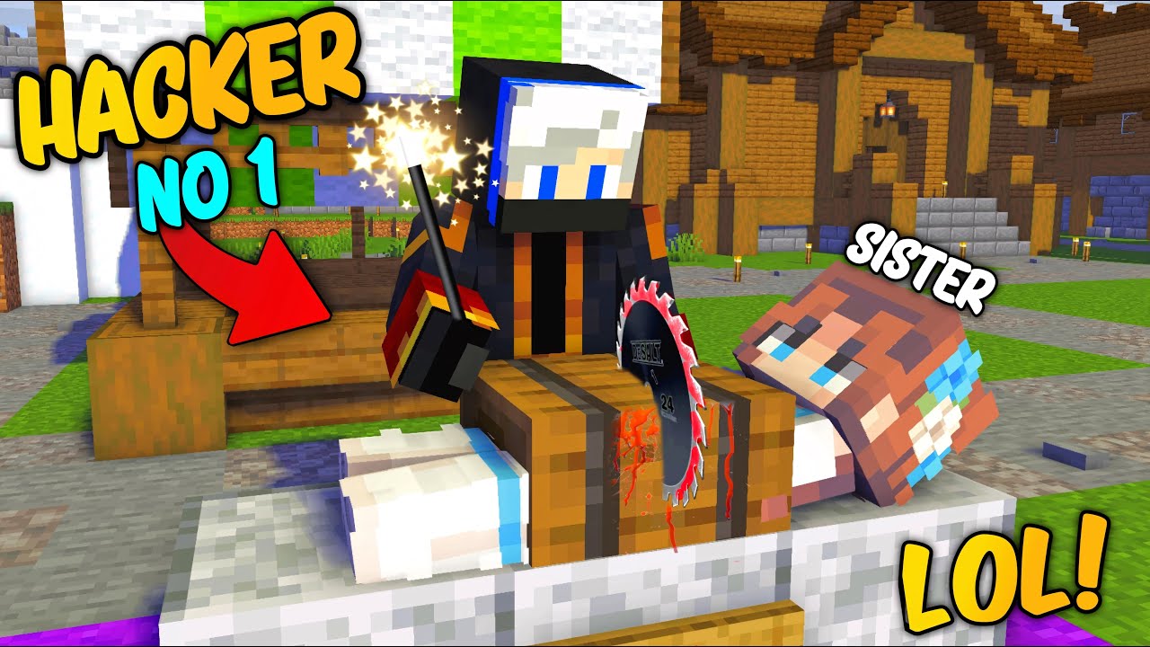 😜 I Become a Magician To Troll My Sister in Minecraft... - YouTube