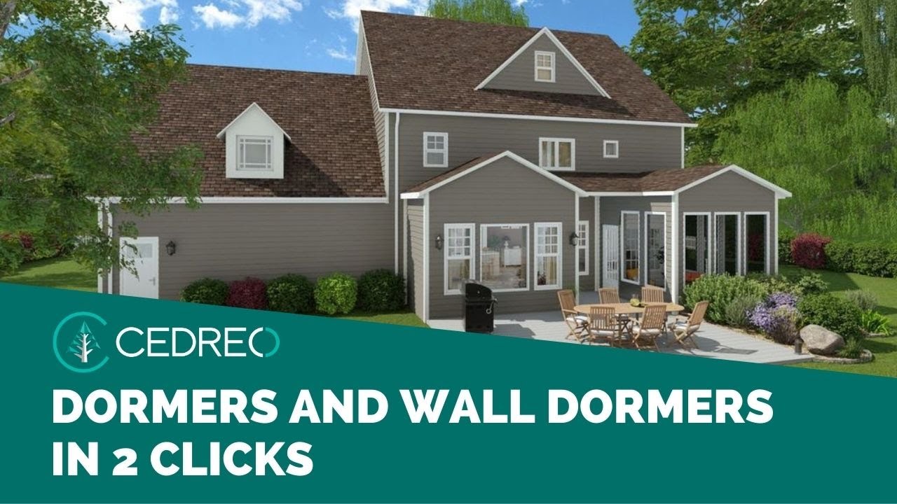 [Cedreo Tutorial] How to Insert Dormers and Wall Dormers? YouTube