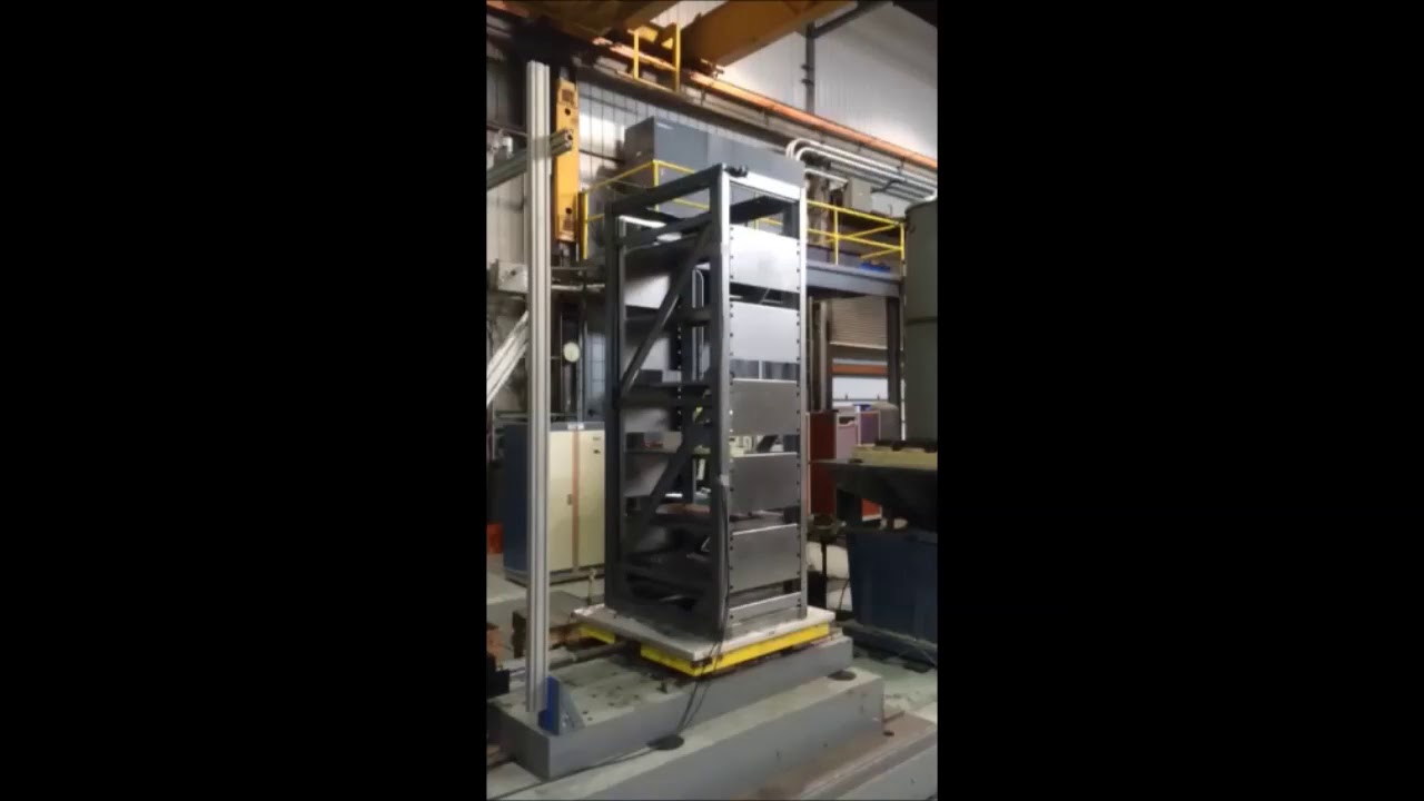 AMCO Enclosures Titan ZN4 Seismic Rack Test - YouTube