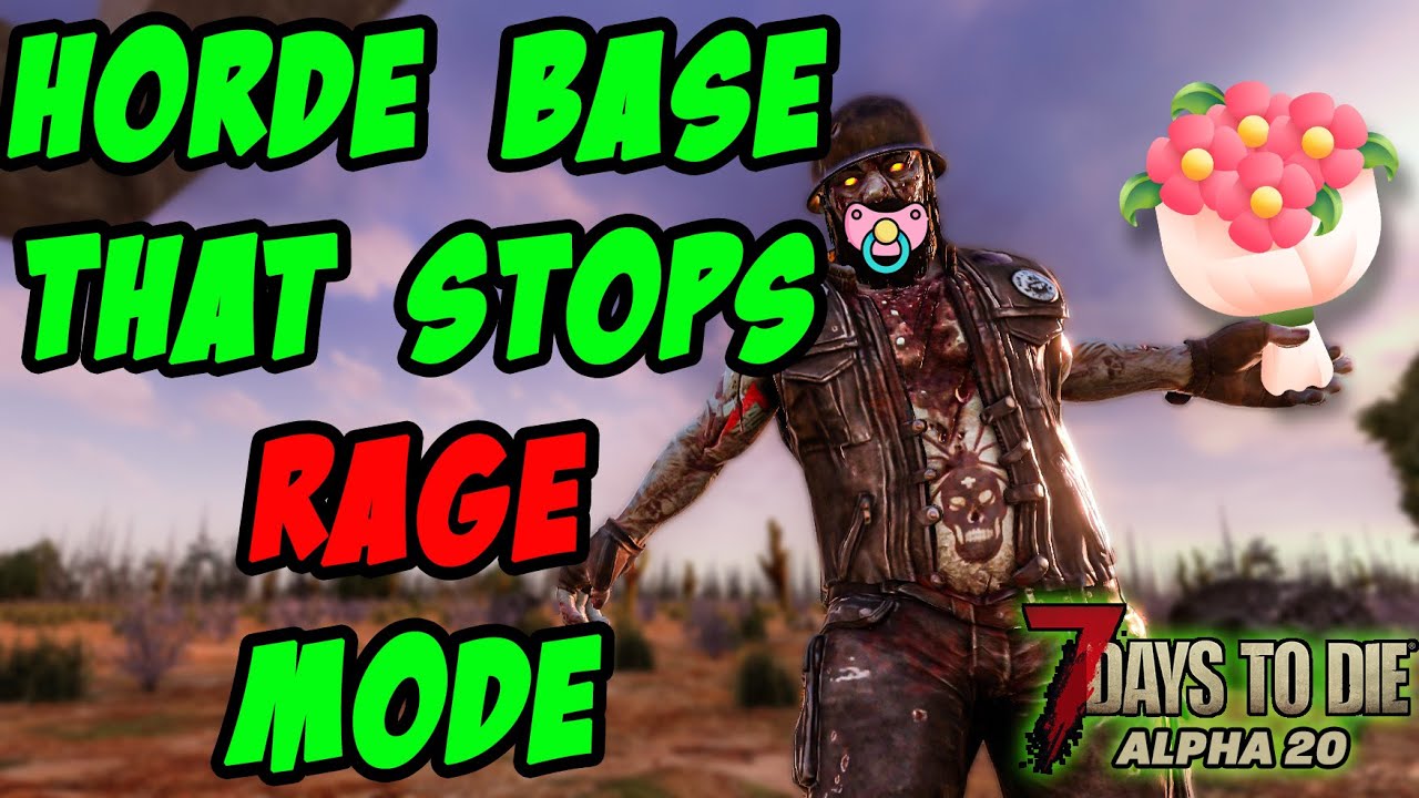 No more rage mode - come learn how! (7 Days to Die: Alpha 20