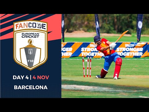 🔴 FanCode European Cricket T10 Barcelona | Day 4 | T10 Live Cricket