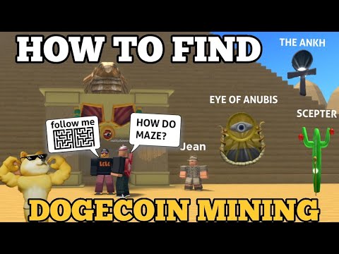 HOW to GET in The PYRAMID MAZE & FIND THE ANKH + SCEPTER + EYE OF ANUBIS (DOGECOIN ROBLOX)