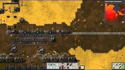 Factorio railway - simple automated rail system - ore delivery
