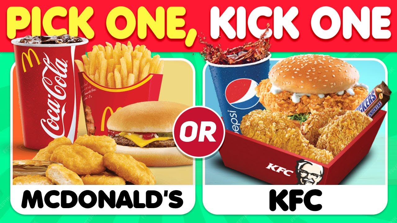 Kick One Preference Pick One Kick One JUNK FOOD Edition ๐๐ - YouTube
