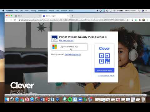 Logging into Clever