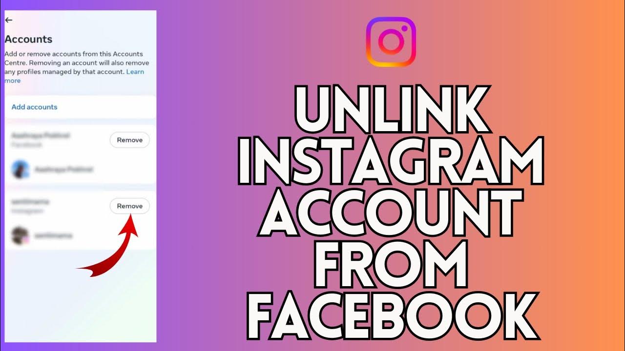 how-to-unlink-instagram-account-from-facebook-2023-youtube