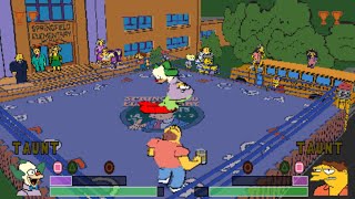 The Simpsons Wrestling - Unused Springfield Elementary Level Gameplay