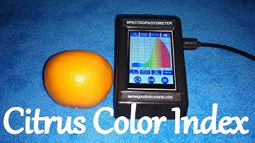 Measure Citrus Color Index (CCI) of an orange using Sensegood spectrophotometer