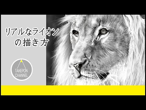 動物の描き方 リアルなライオンのイラストが誰でも簡単に上手くなる方法 Howtodrawlion Youtube