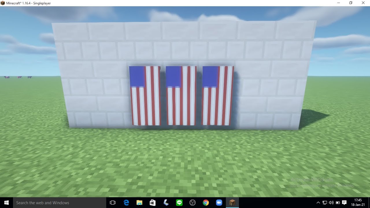 Minecraft 1.16.4 Java Edition USA Banner Design. - YouTube