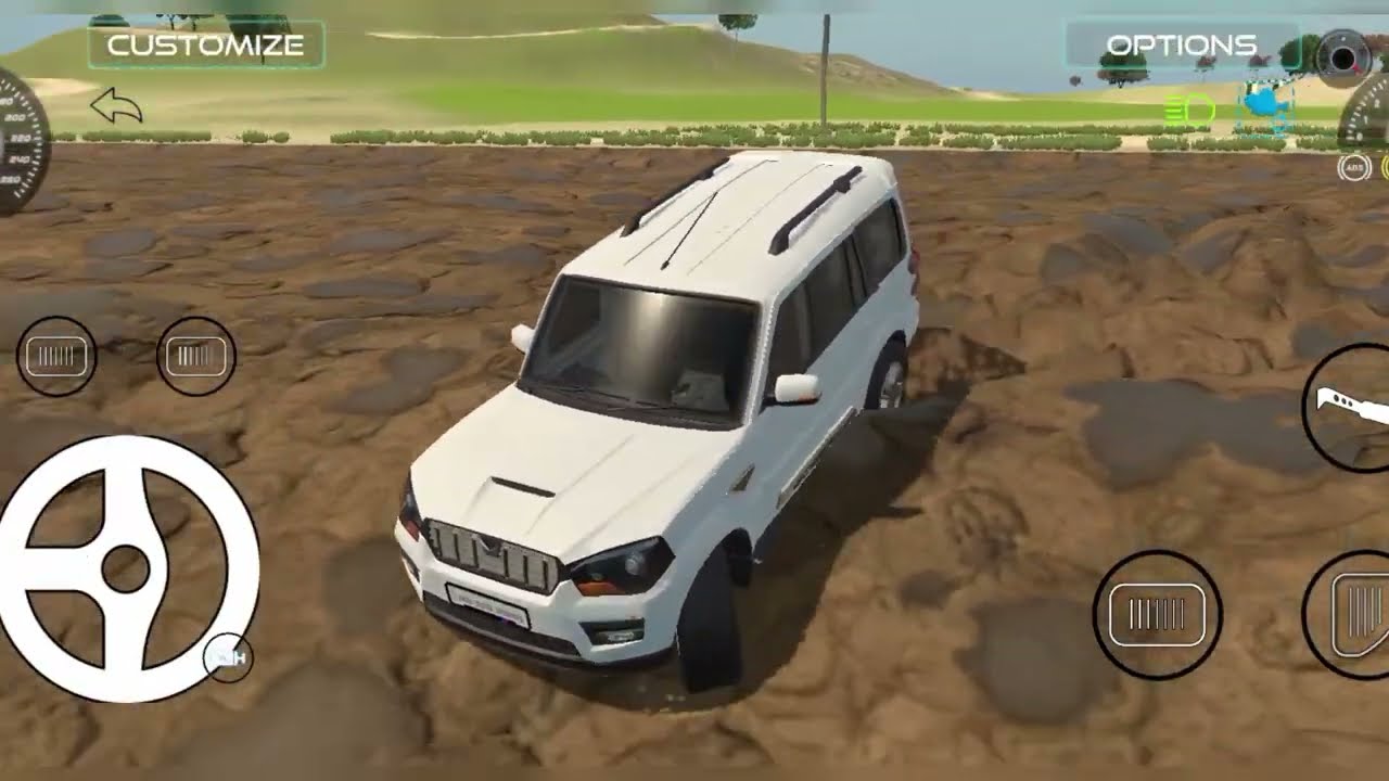 Modified Mahindra Scorpio S11 classic Driving Game / Top contact Game Video / 4x4x car ka jalwa 