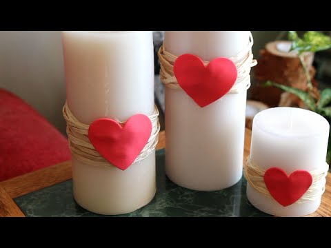 DIY Valentine's Day - Candle Heart Decoration - YouTube