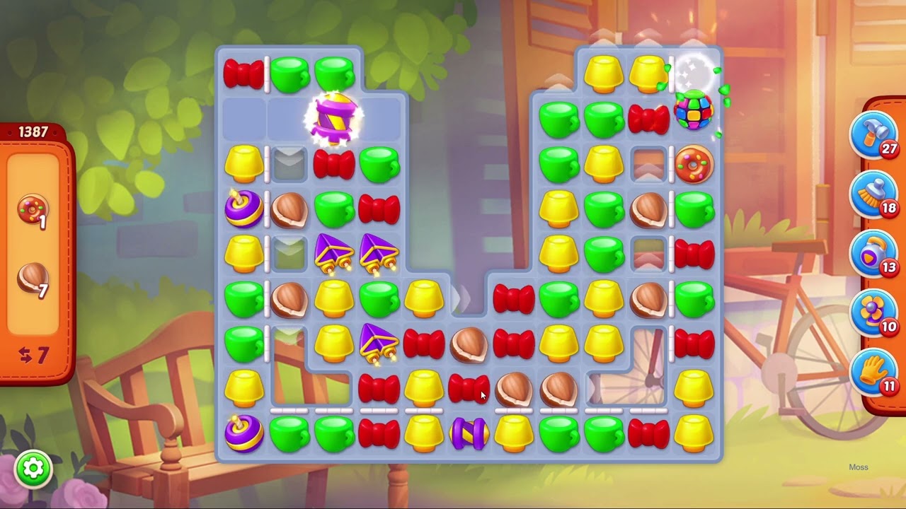 Homescapes Level 1387 - 14 Moves - 1 Gifted Booster