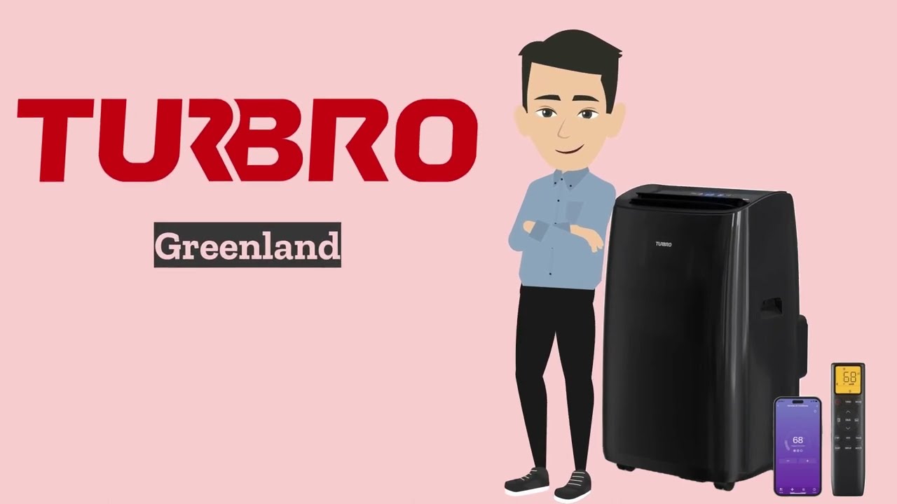 TURBRO Greenland 14,000 BTU Smart WiFi Portable Air Conditioner  Introduction - YouTube