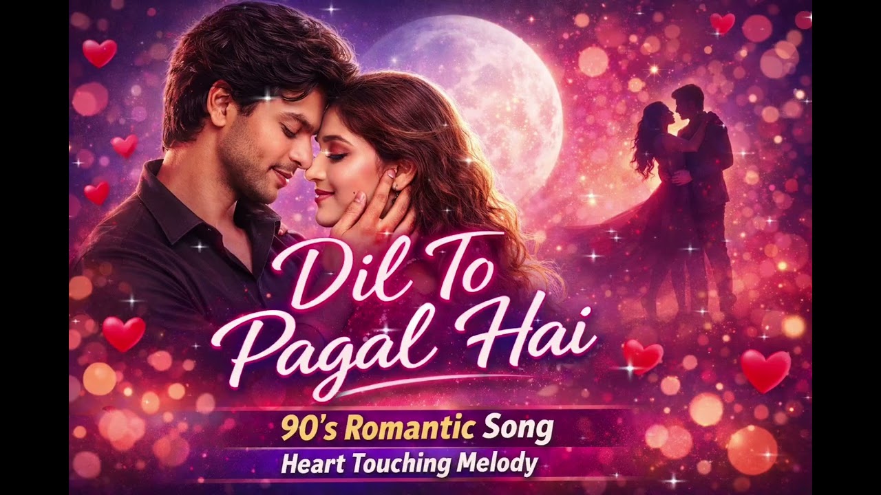 Dil To Pagal Hai ❤️💖💕 |90's Romantic Song 💖💕💓#SadSong#LoveSong #HindiSong#90sRomantic