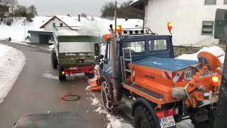 Winterdienst Schneefräse Unimog 2019