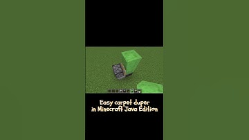 Easy carpet duper in Minecraft Java Edition #easy  #minecraft #carpet #glitch #tutorial