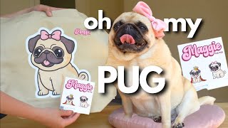 Adorable Pug Emotional Reaction To Merch Reveal