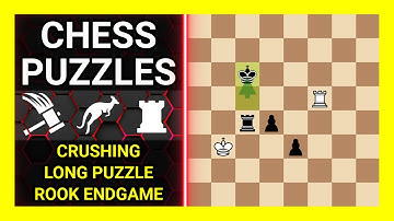 Chess Puzzles to Practice. Themes: Crushing, Long puzzle, Rook endgame. Learn Chess