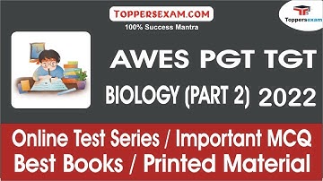 Test Series  For AWES PGT TGT BIOLOGY (PART 2) 2022, Important  MCQ, Best Books, Printed Material