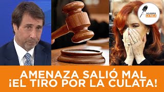 LA CONDENADA KRETINA INTENTÓ CALLAR A FEINMANN Y LE SALIÓ EL TIRO POR LA CULATA: 